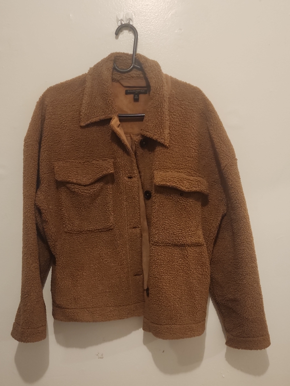 Banana Republic Camel Brown Sherpa Jacket